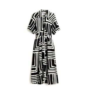 NWT H&M TIE-BELT SHIRT DRESS